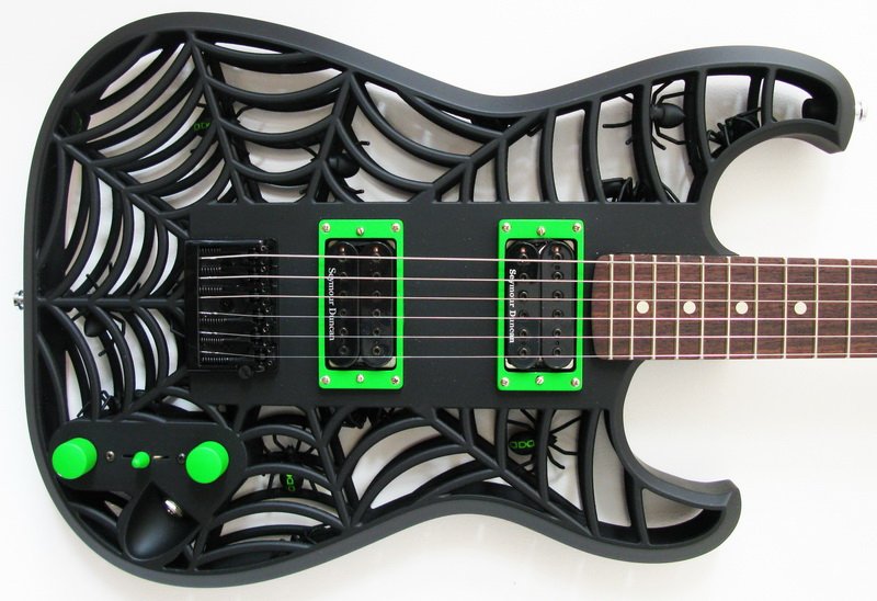 Spider-3D-Printed-Guitar